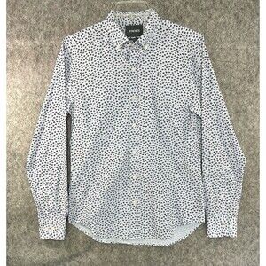 Bonobos Men's Floral Button Up Shirt Size S Long Sleeve Slim Fit Blue
